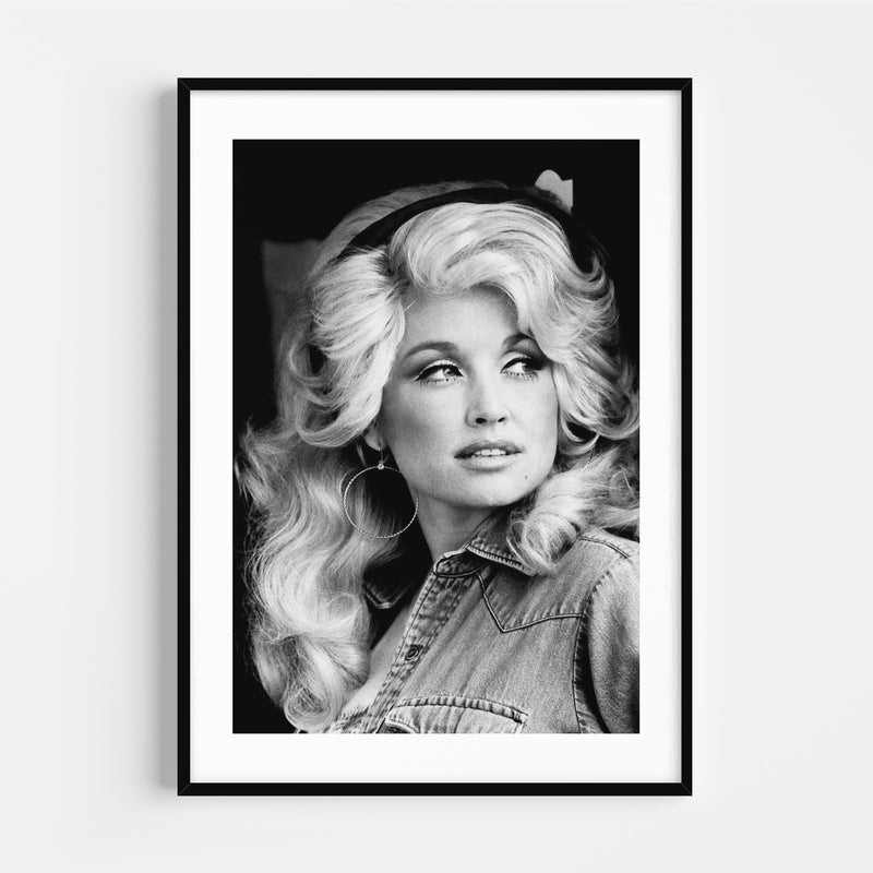 The French Print - Photographie N&B Dolly Parton