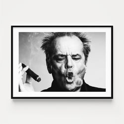 The French Print - Photographie N&B Jack Nicholson Cigar