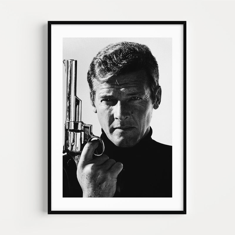 The French Print - Photographie N&B Roger Moore