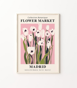 Affiche Marché aux Fleurs - Madrid