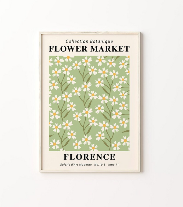 Affiche Marché aux Fleurs - Florence