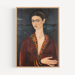 Self-Portrait Wearing a Velvet Dress, Frida Kahlo