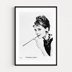 Photographie N&B Audrey Hepburn