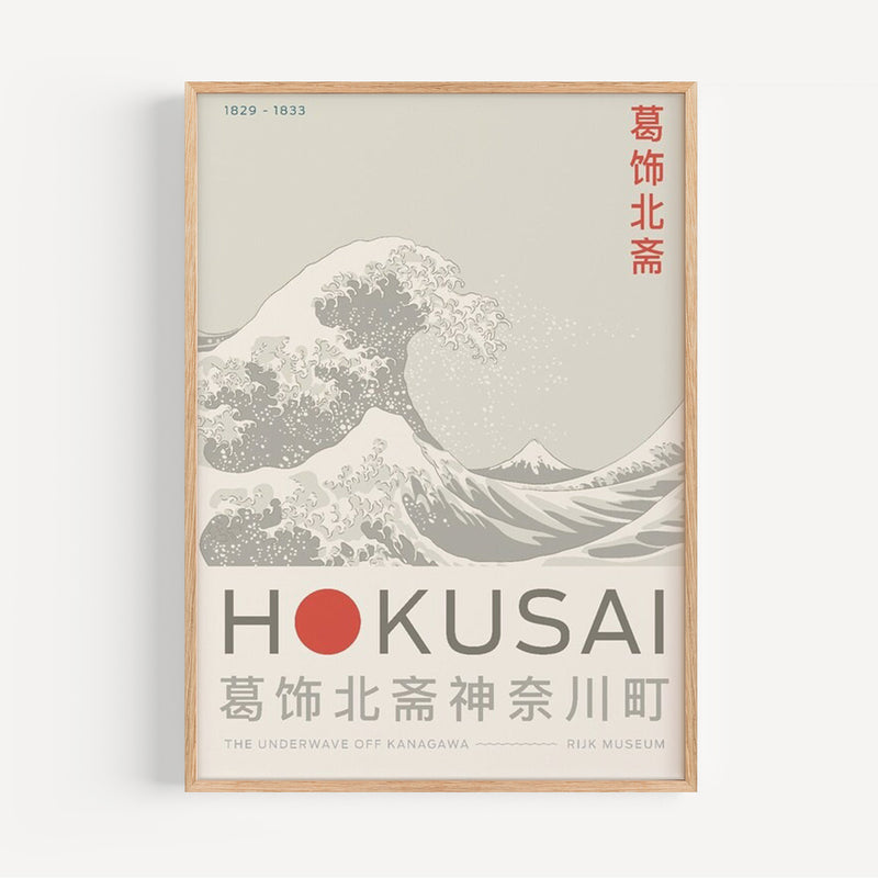 Affiche Hokusai The Underwave off Kanagawa