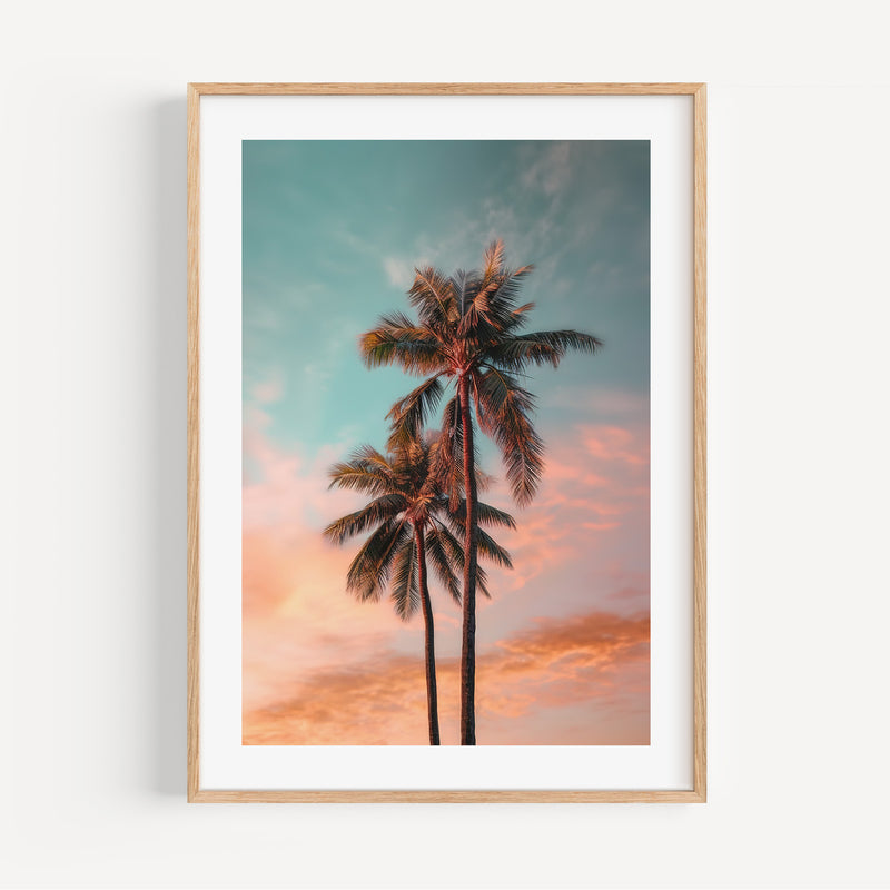 The French Print - Photographie Sunset Palm Tree