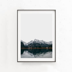 Montagne et Lac Nordiques, Affiche