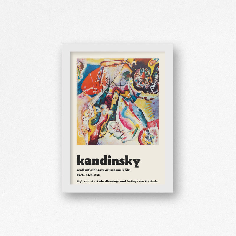 Affiche Kandinsky - Exposition Musée Wallraf Richartz, 1958