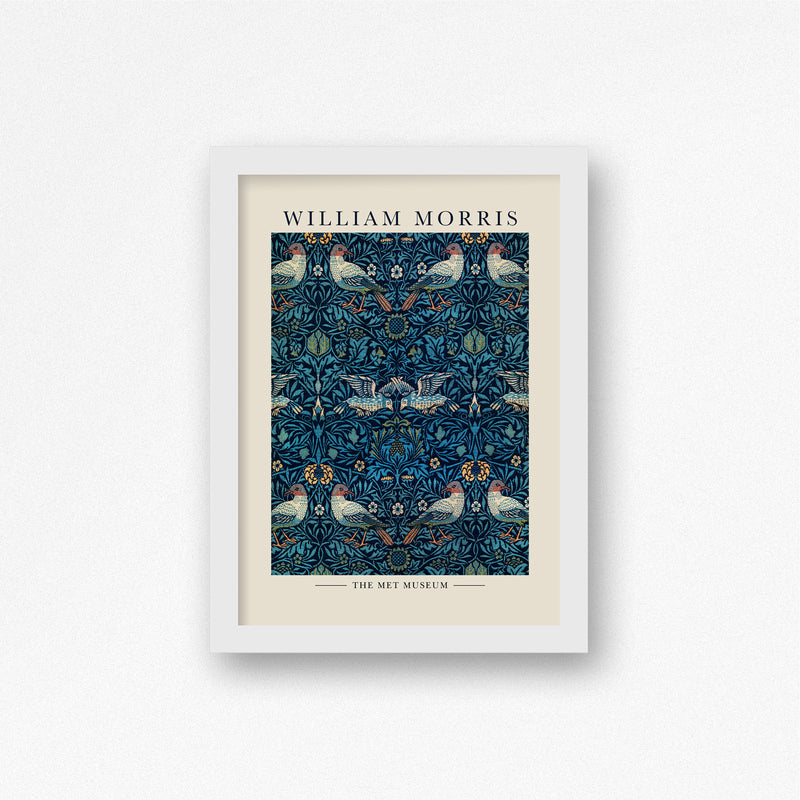 Affiche William Morris - Oiseaux
