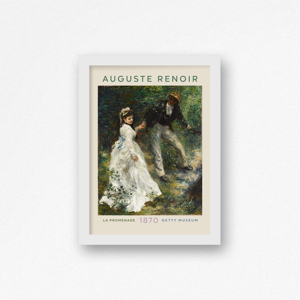 The French Print - Affiche Auguste Renoir - La Promenade, 1870