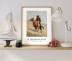 Affiche F. Remington - Vaquero Mexicain, 1890