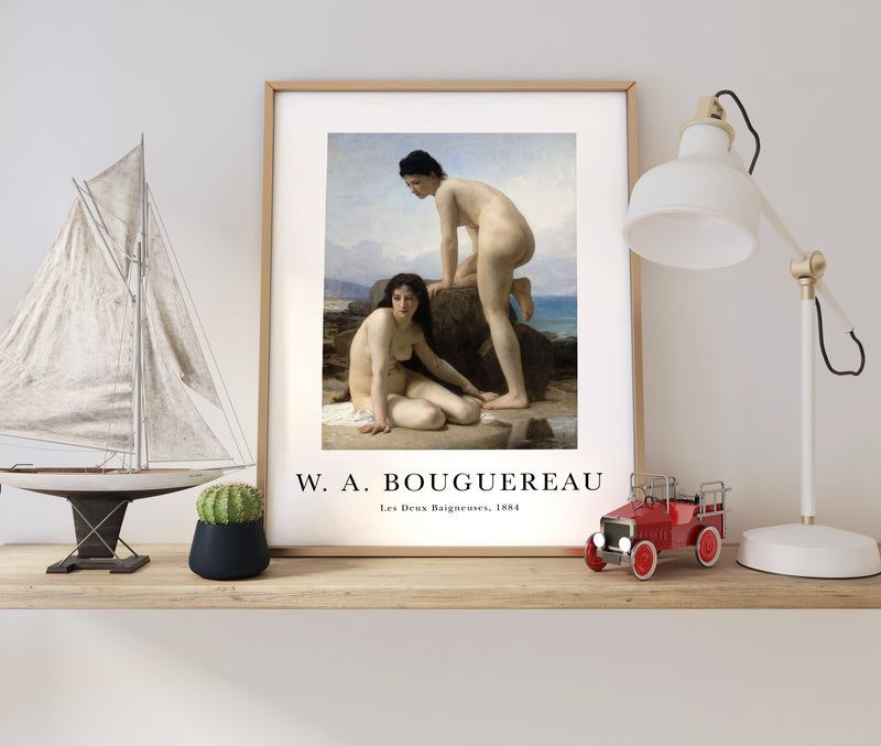 Affiche W. A. BOUGUEREAU - Les Deux Baigneuses, 1884