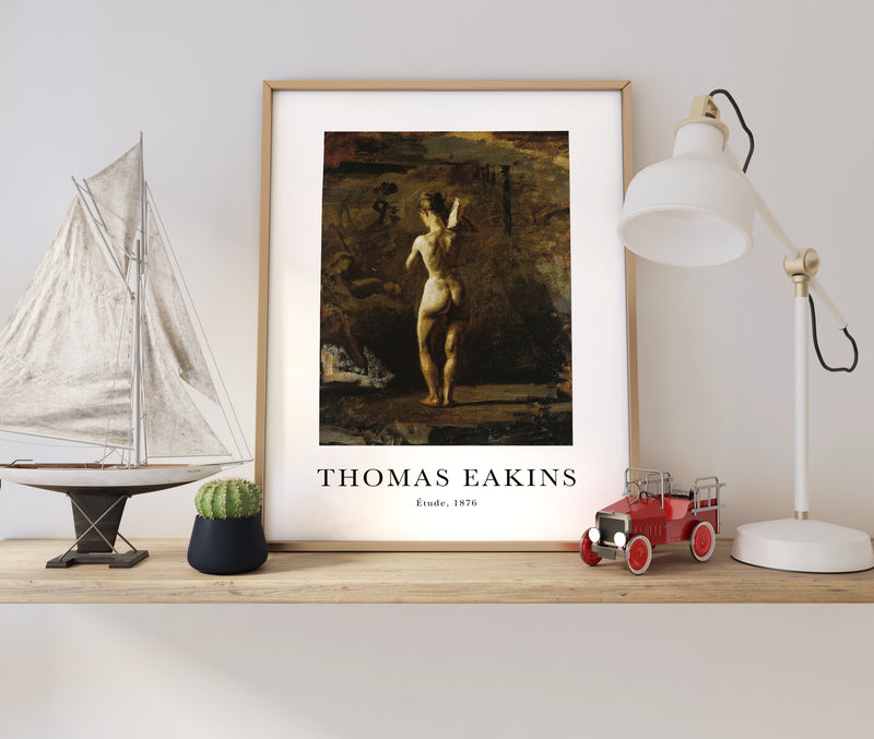Affiche Thomas Eakins - Étude, 1876