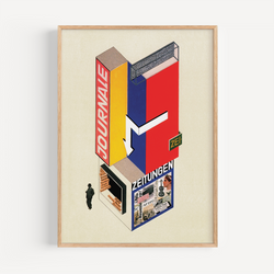 The French Print - Affiche Bauhaus Ausstellung, Journale Zeitungen
