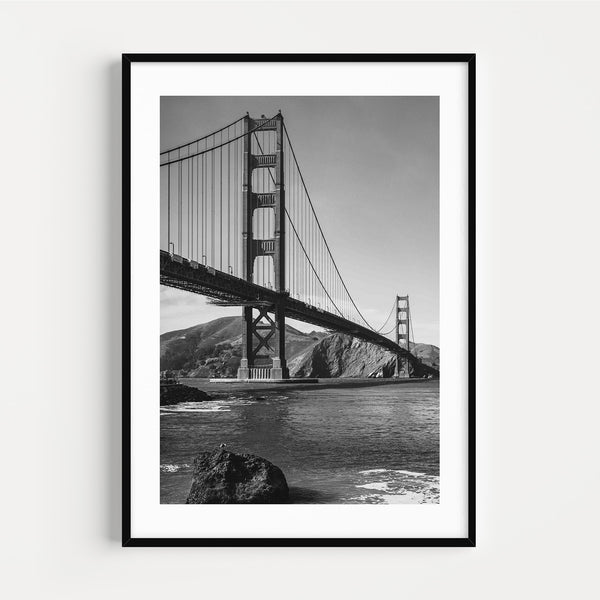 The French Print - Photographie Noir & Blanc San Francisco Bridge
