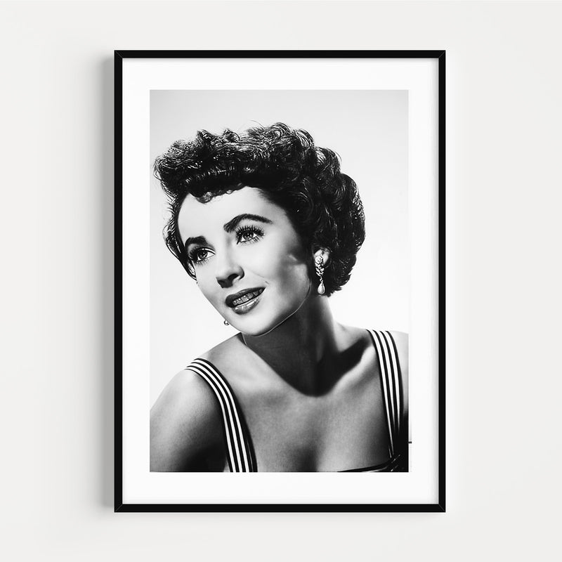The French Print - Photographie N&B Elizabeth Taylor