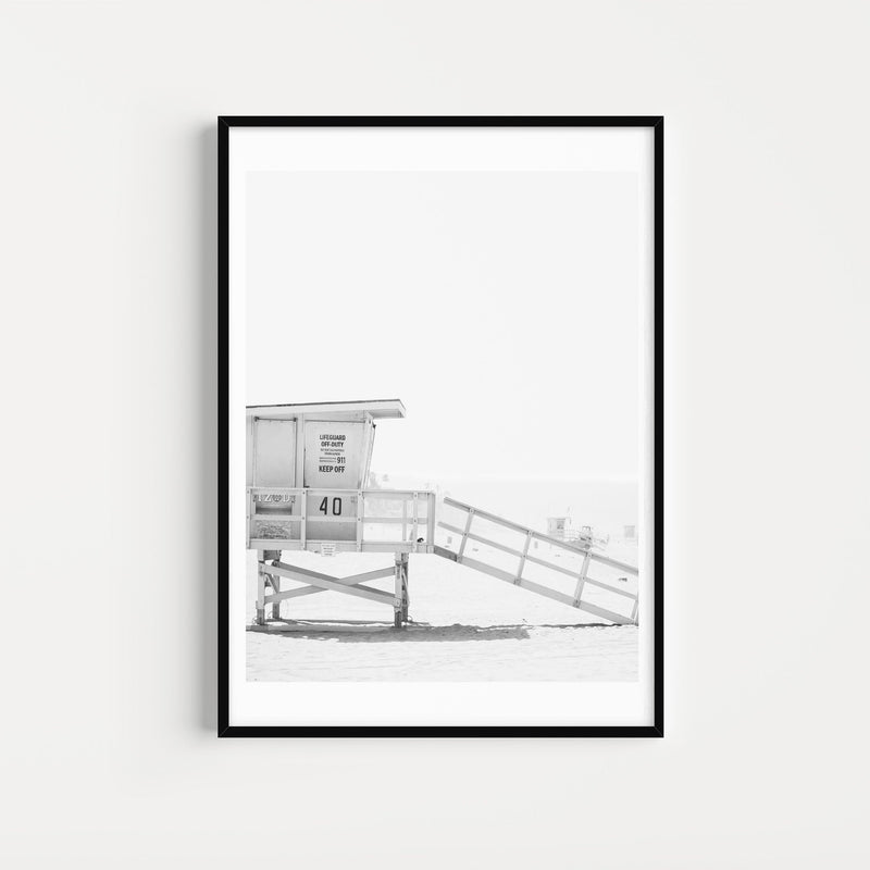 Photographie Noir & Blanc Lifeguard Tower