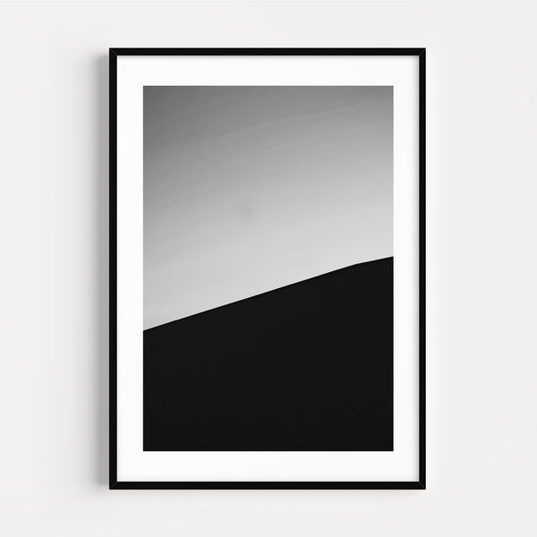 The French Print - Photographie Noir & Blanc Montagne Abstraite