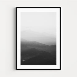 The French Print - Photographie Noir & Blanc Paysage de Montagne