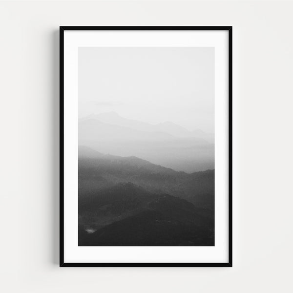 The French Print - Photographie Noir & Blanc Paysage de Montagne