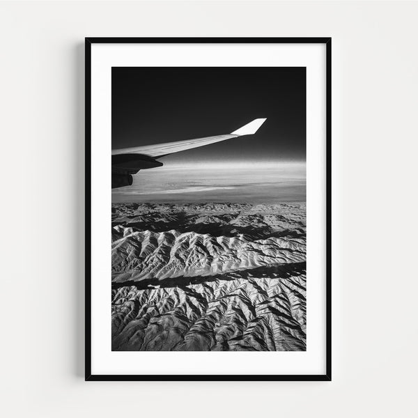 Photographie Noir & Blanc Desert View from Plane