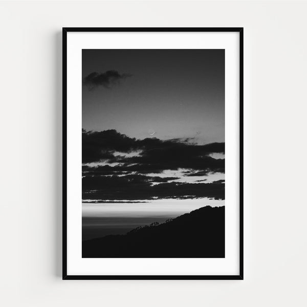 The French Print - Photographie Noir & Blanc Mountain Skyview