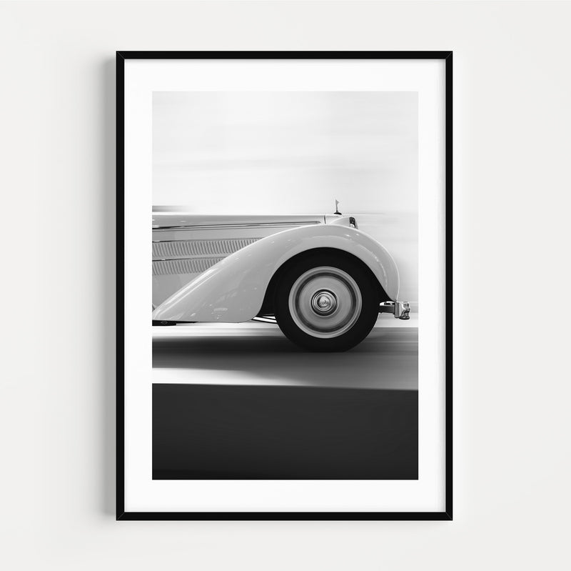 The French Print - Photographie Noir & Blanc Vintage Car