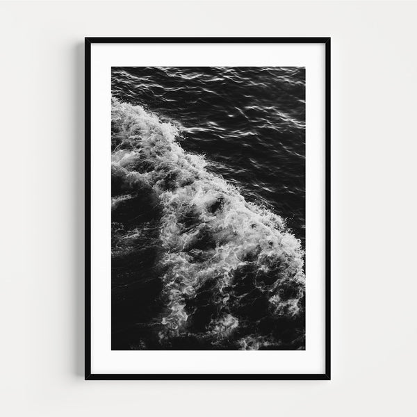The French Print - Photographie Noir & Blanc Ecume de Mer