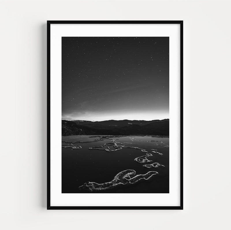 The French Print - Photographie Noir & Blanc Lake & Mountains