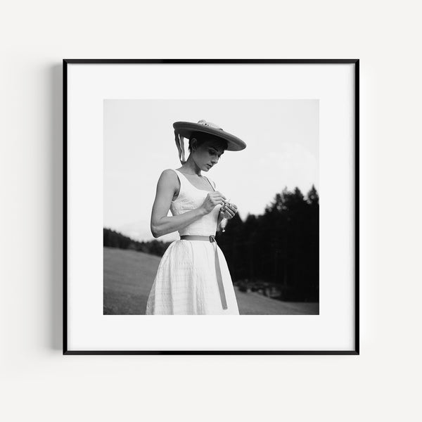 Photographie N&B Audrey Hepburn