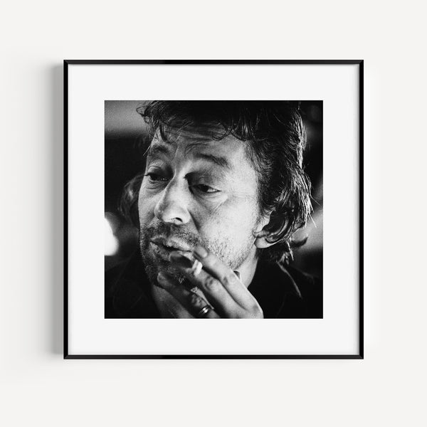 Photographie N&B Serge Gainsbourg