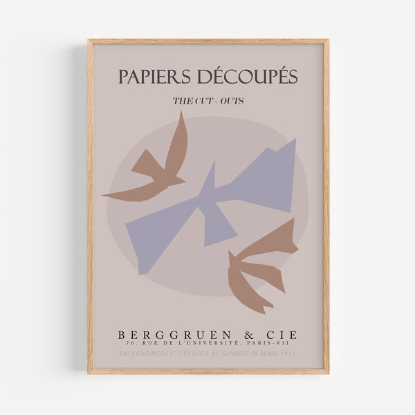 The French Print - Affiche Papiers Découpés Berggruen