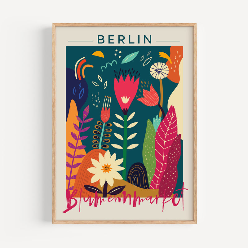 Affiche Marché aux Fleurs - Berlin