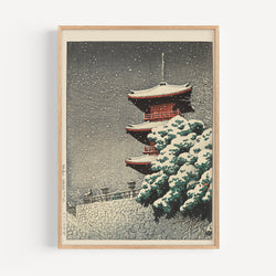 The French Print - Affiche Kiyomizu Temple - Kawase Hasui, 1923