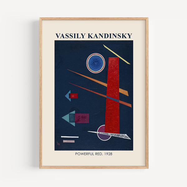 The French Print - Affiche Kandinsky - Powerful Red, 1928