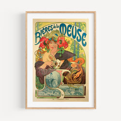 The French Print - Affiche Alfons Mucha - Bières de la Meuse