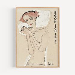 The French Print - Affiche Egon Schiele - Portrait de Femme