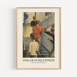 The French Print - Affiche Oskar Schlemmer - Bauhaus Stairway