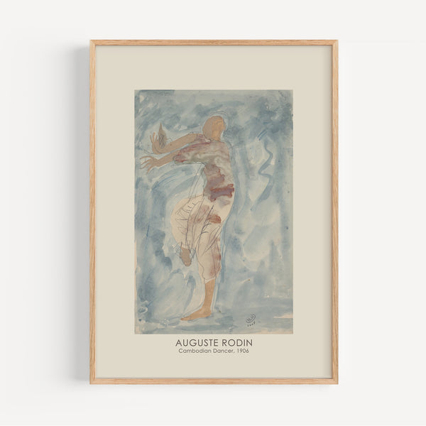 Affiche Auguste Rodin - Cambodian Dancer, 1906