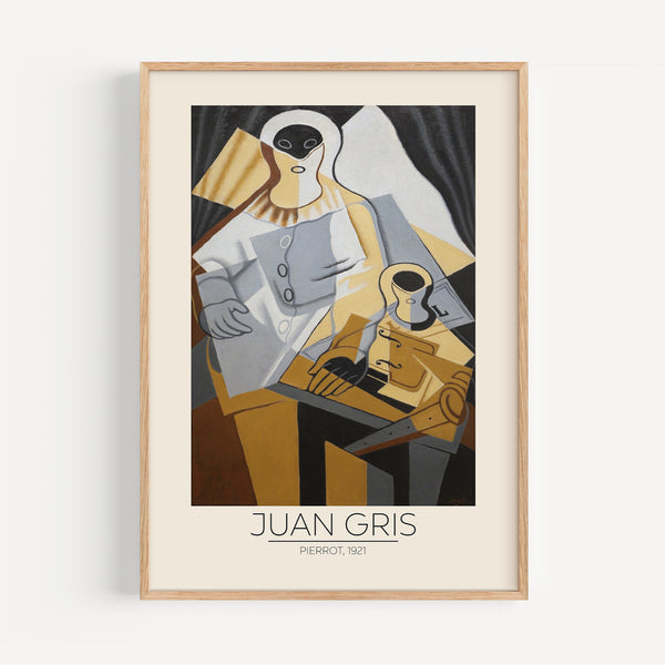 The French Print - Affiche Juan Gris - Pierrot, 1921