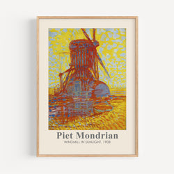 The French Print - Affiche Piet Mondrian - Windmill in Sunlight, 1908