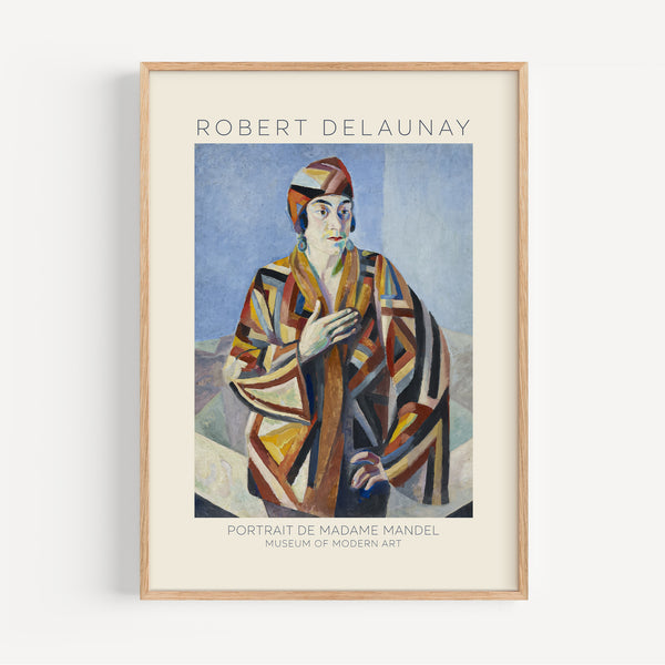 The French Print - Affiche Robert Delaunay - Portrait de Madame Mandel, 1923