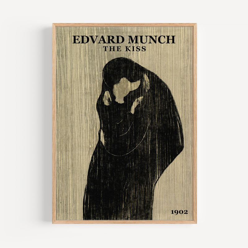 The French Print - Affiche Edvard Munch - The Kiss