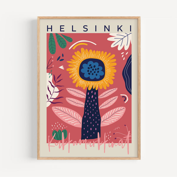 Affiche Marché aux Fleurs - Helsinki