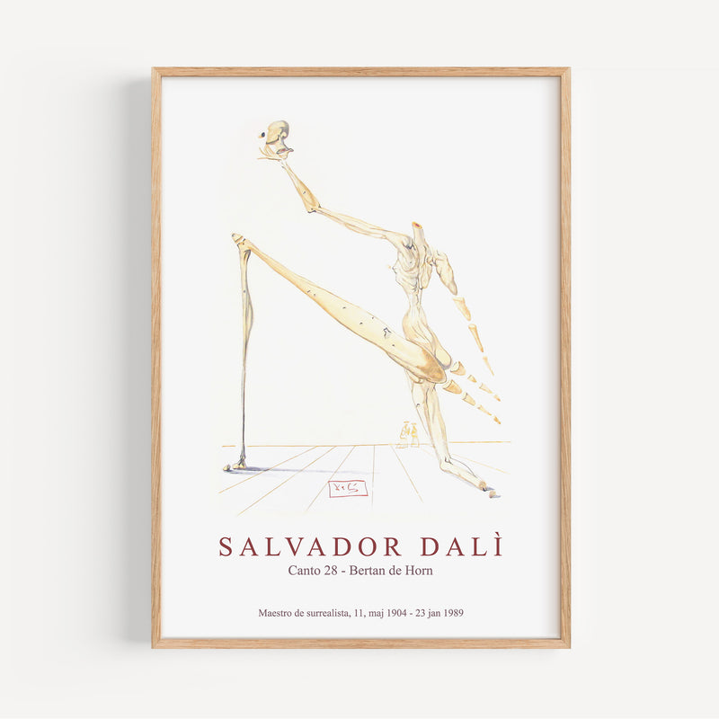 Affiche Salvador Dali - Canto 28, Bertan de Horn