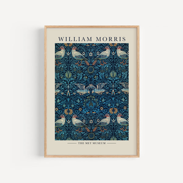 Affiche William Morris - Oiseaux