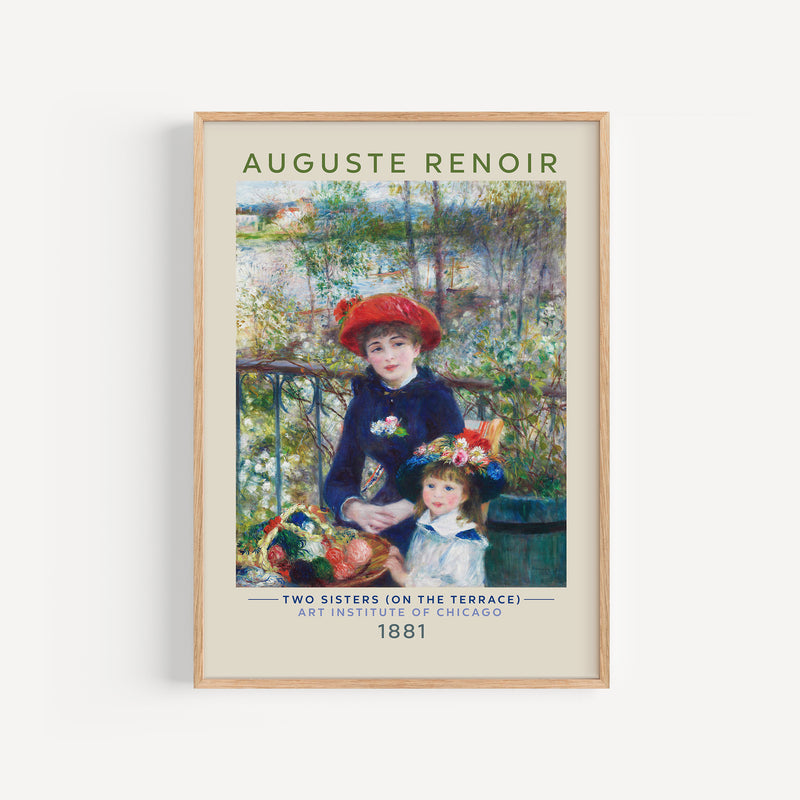 Affiche Auguste Renoir - Les Deux Sœurs, 1881