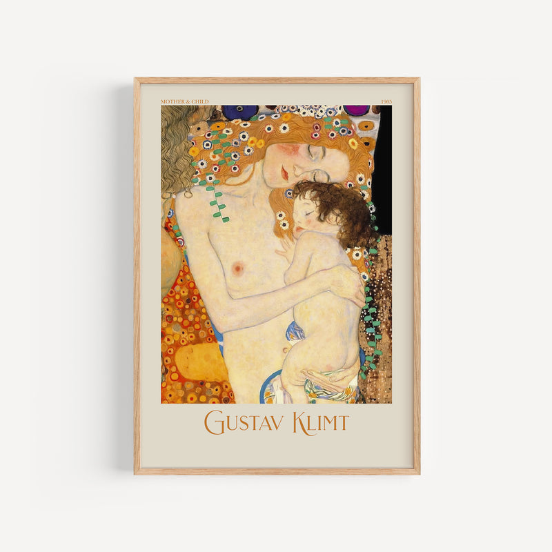 Affiche Gustav Klimt - Mother & Child, 1905