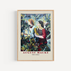 Affiche August Macke - Two Girls, 1913