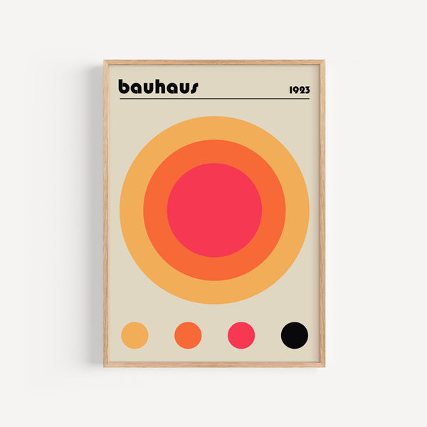Thge French Print - Affiche Bauhaus - Circles in a Circle