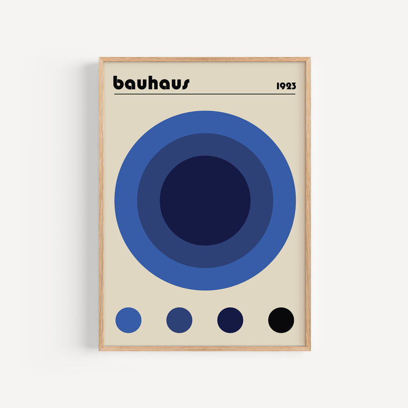 The French Print - Affiche Bauhaus - Circles in a Circle